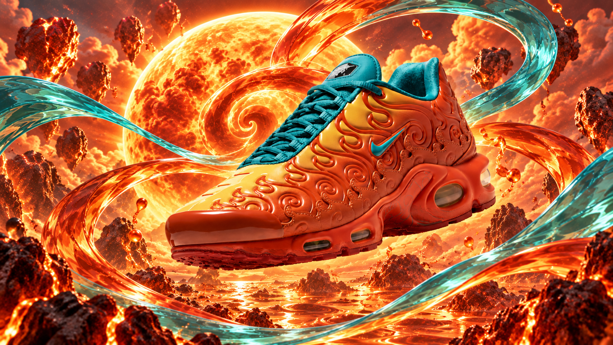 One Piece x Nike Air Max Plus « Mera Mera » : la TN inspirée du Fruit du Feu