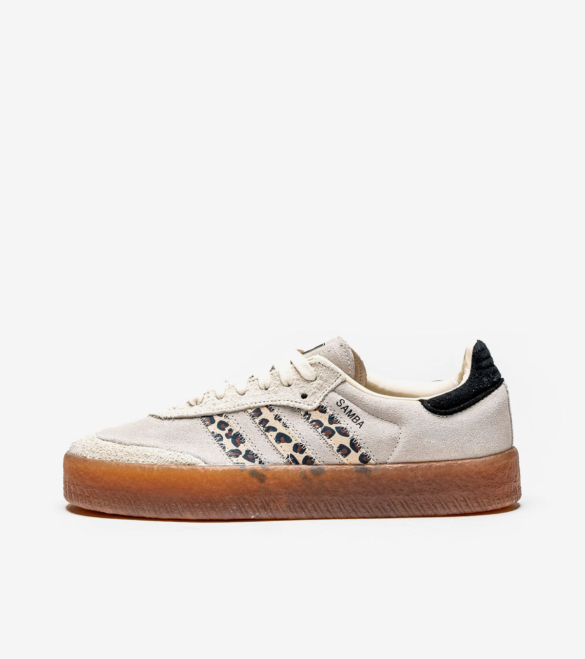 Adidas Sambae Léopard Off White (W) — Sneaker Écru Imprimé Léopard