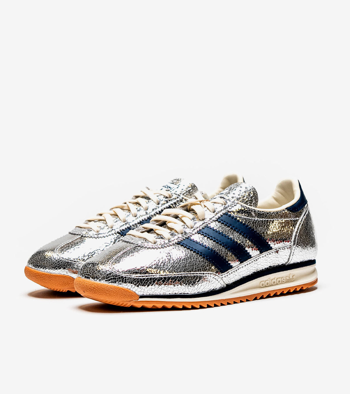 Adidas SL 72 OG Silver Metallic Collegiate Navy — Femme (JH8654)