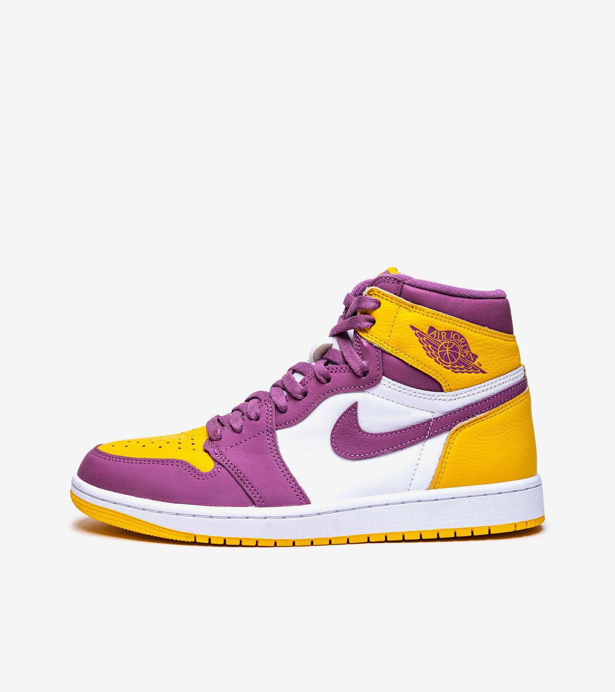 Air Jordan 1 Retro High OG "Brotherhood" — University Gold / Light Bordeaux