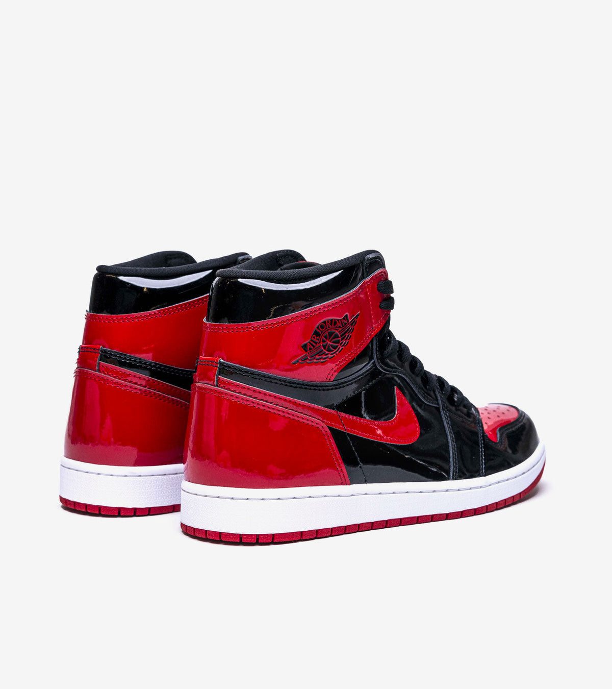 Air Jordan 1 Retro High OG Patent Bred – Cuir Verni Noir & Rouge