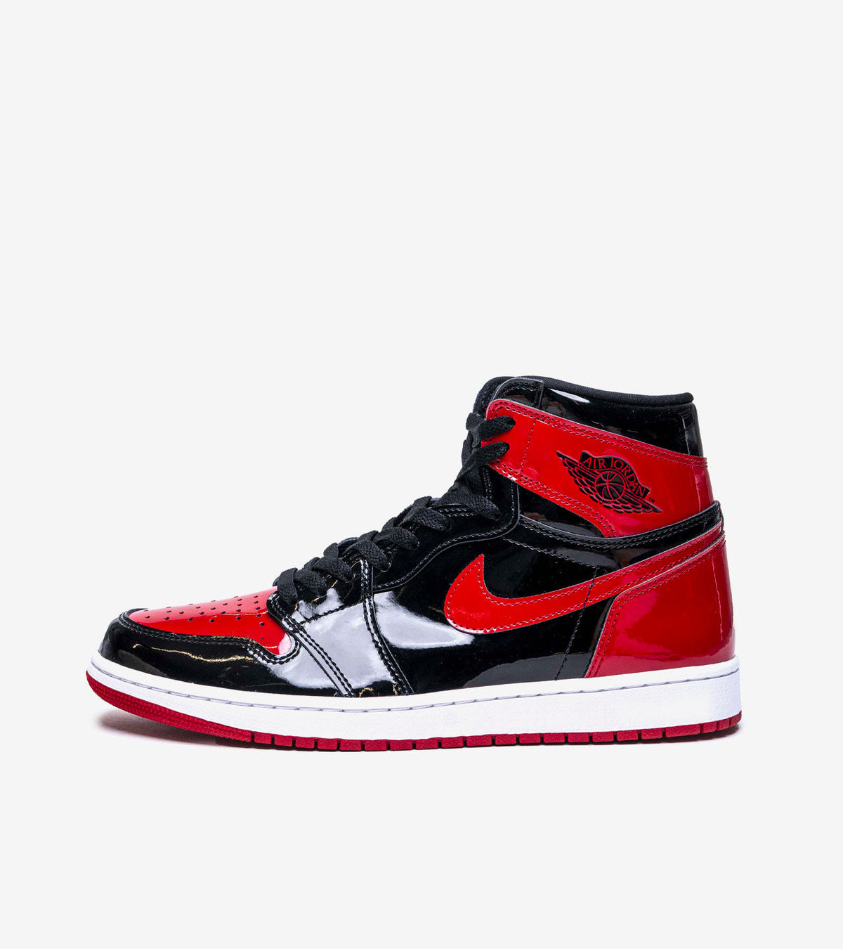Air Jordan 1 Retro High OG Patent Bred – Cuir Verni Noir & Rouge