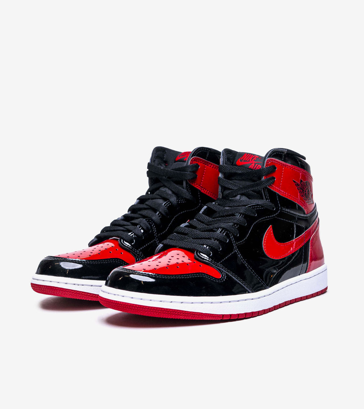 Air Jordan 1 Retro High OG Patent Bred – Cuir Verni Noir & Rouge