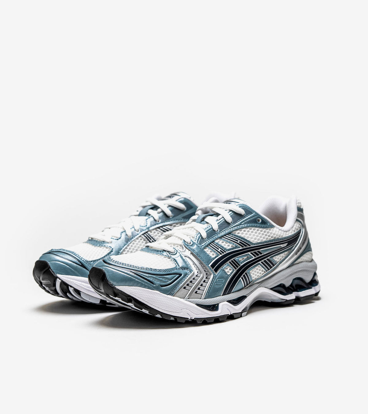 Asics Gel-Kayano 14 – White / Fjord Grey / Blue (Printemps 2025)