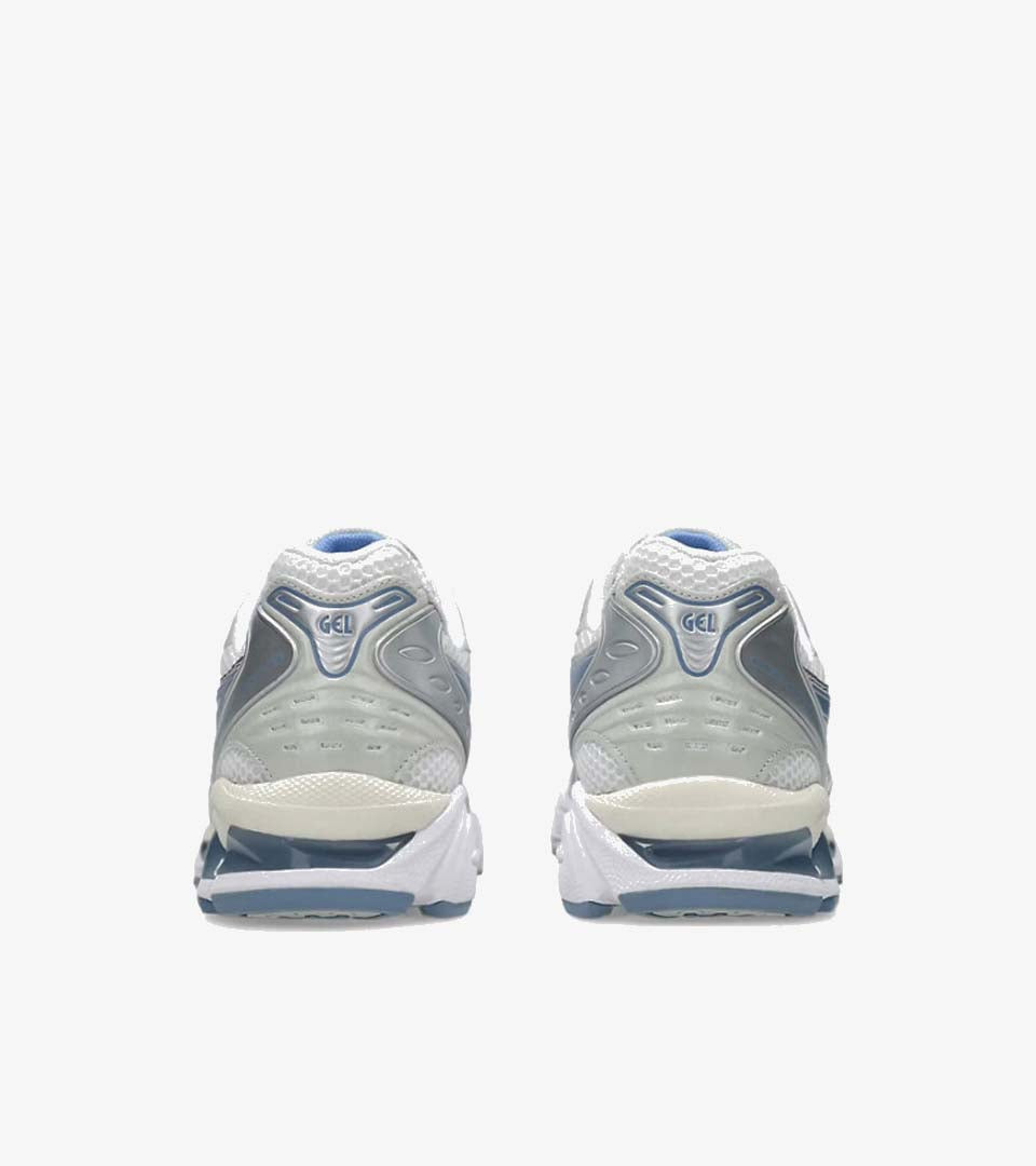 ASICS Gel-Kayano 14 – White / Light Navy / Metallic Silver