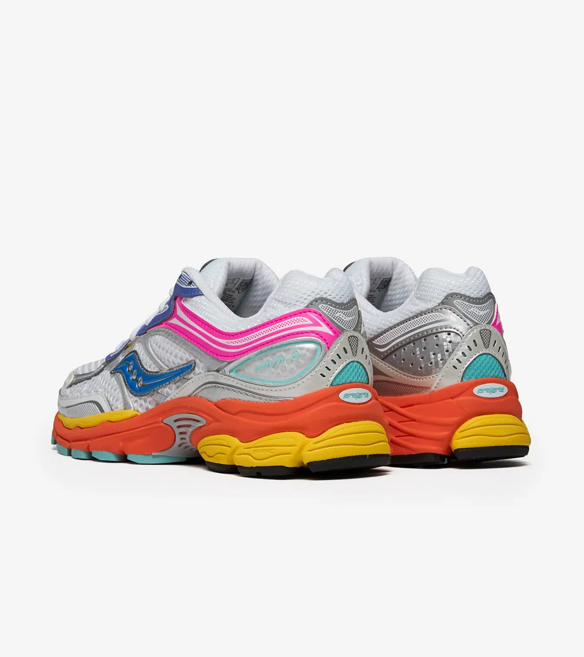 Autres Marques — Saucony ProGrid Omni 9 White Multi Pink Orange Yellow