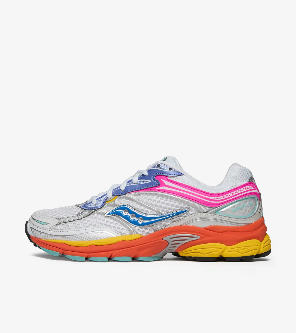 Autres Marques — Saucony ProGrid Omni 9 White Multi Pink Orange Yellow
