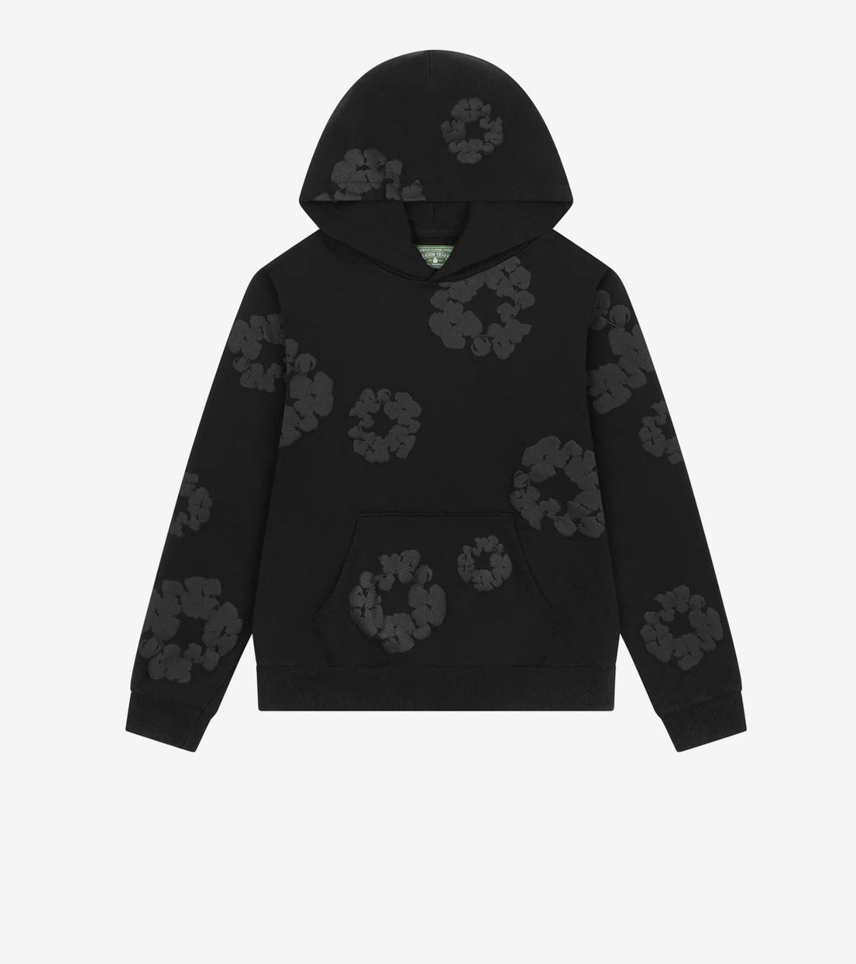 Denim Tears Cotton Wreath Hoodie Black Monochrome – Christmas 48h