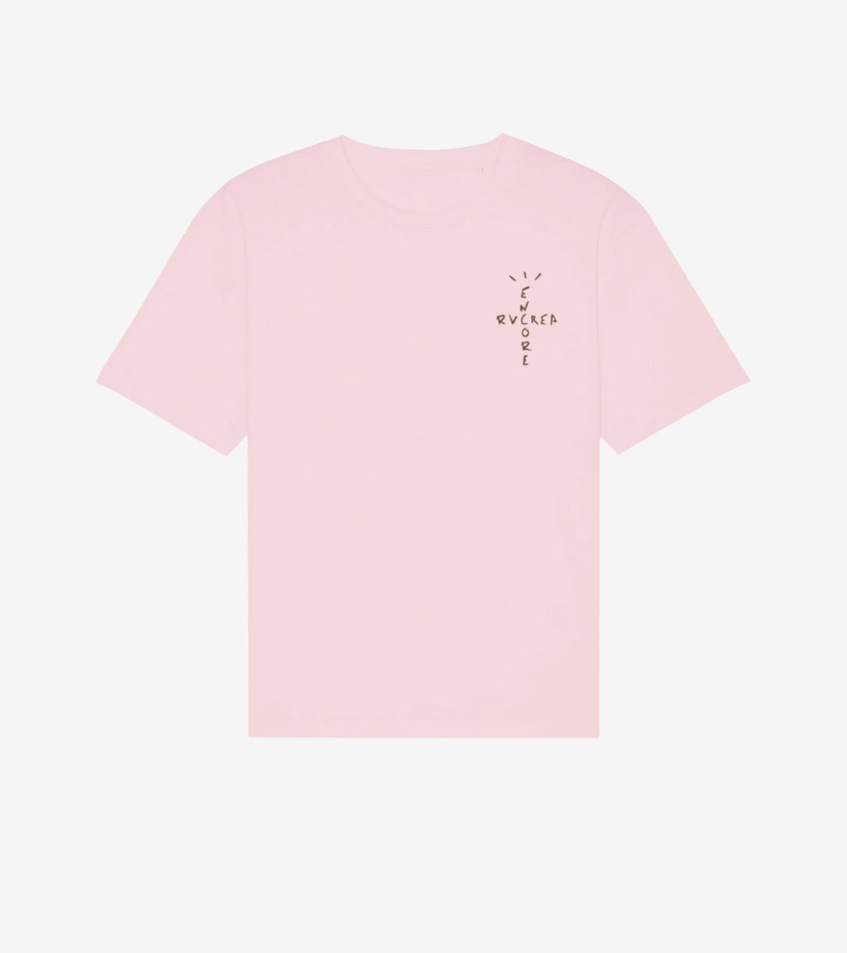 Encore Sneakers T-Shirt Dark Mocha / Light Pink
