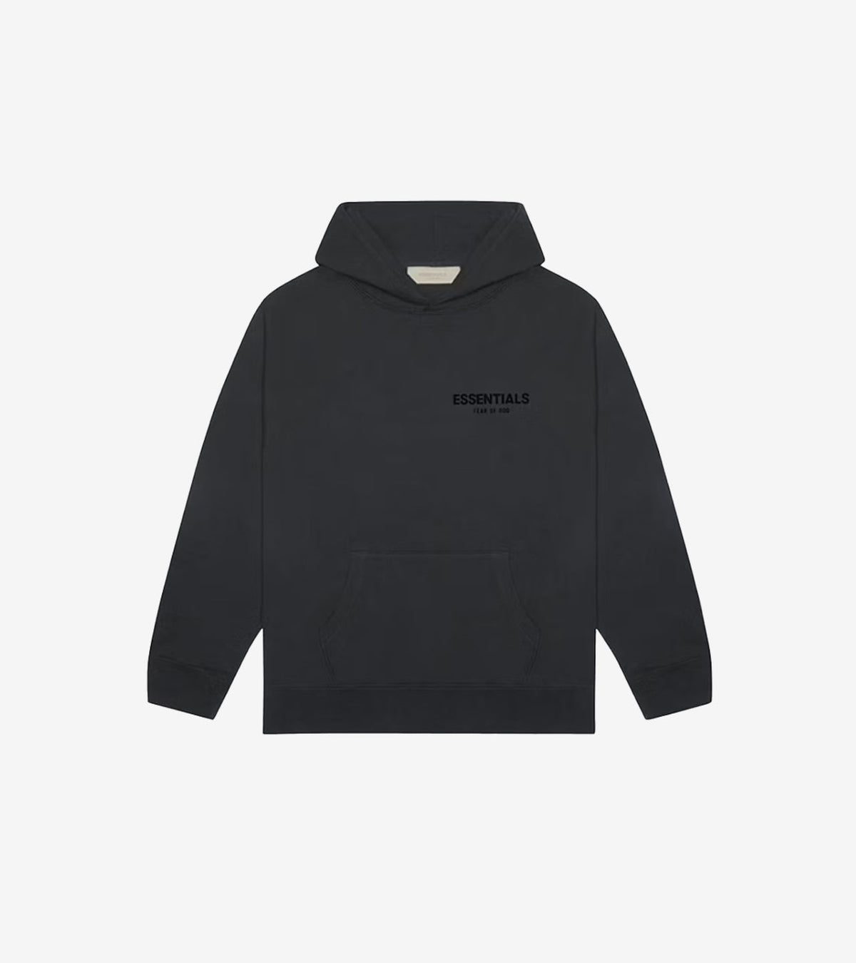 Essentials Fear of God Hoodie 'Jet Black' — Oversize Premium