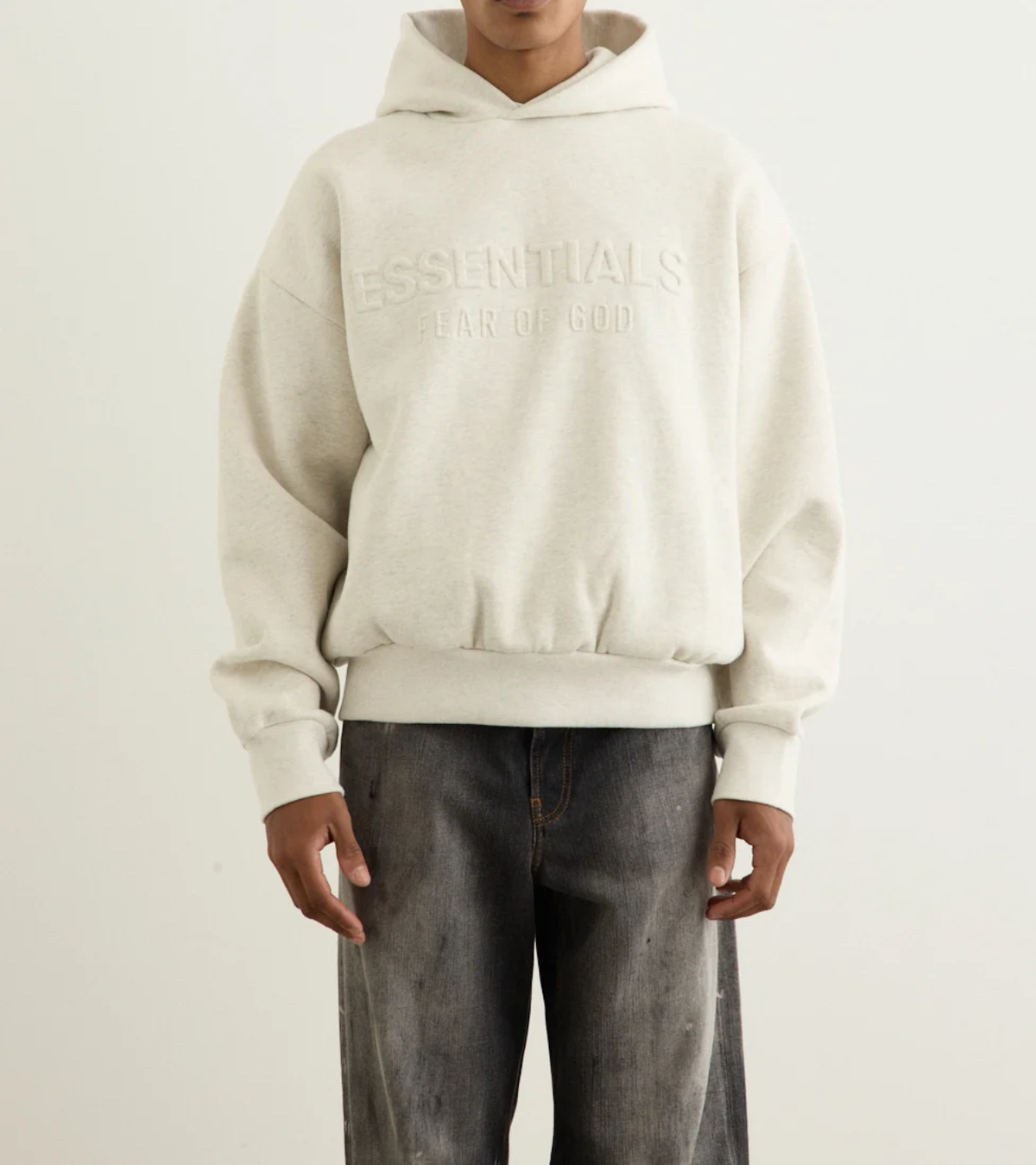 Fear of God Essentials Classic Hoodie Embossed « Oatmeal Heather » 2025