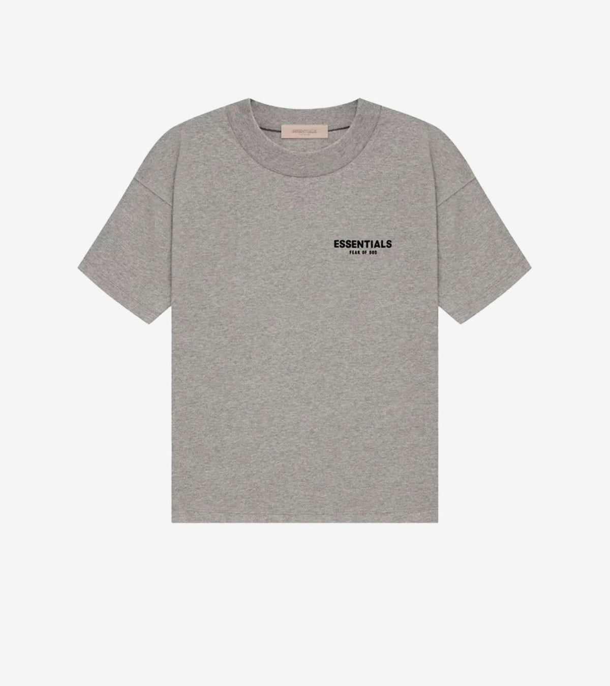 Fear of God ESSENTIALS – T-Shirt Dark Oatmeal (Grey Chiné) | Christmas48