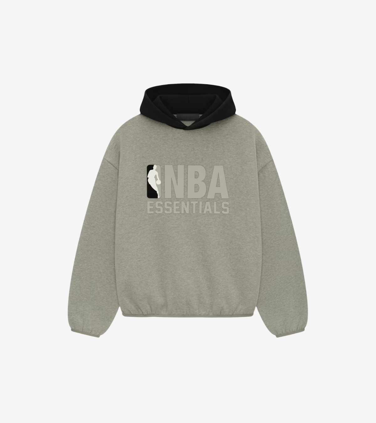 Fear of God Essentials x NBA Hoodie 'Warm Heather/Black'