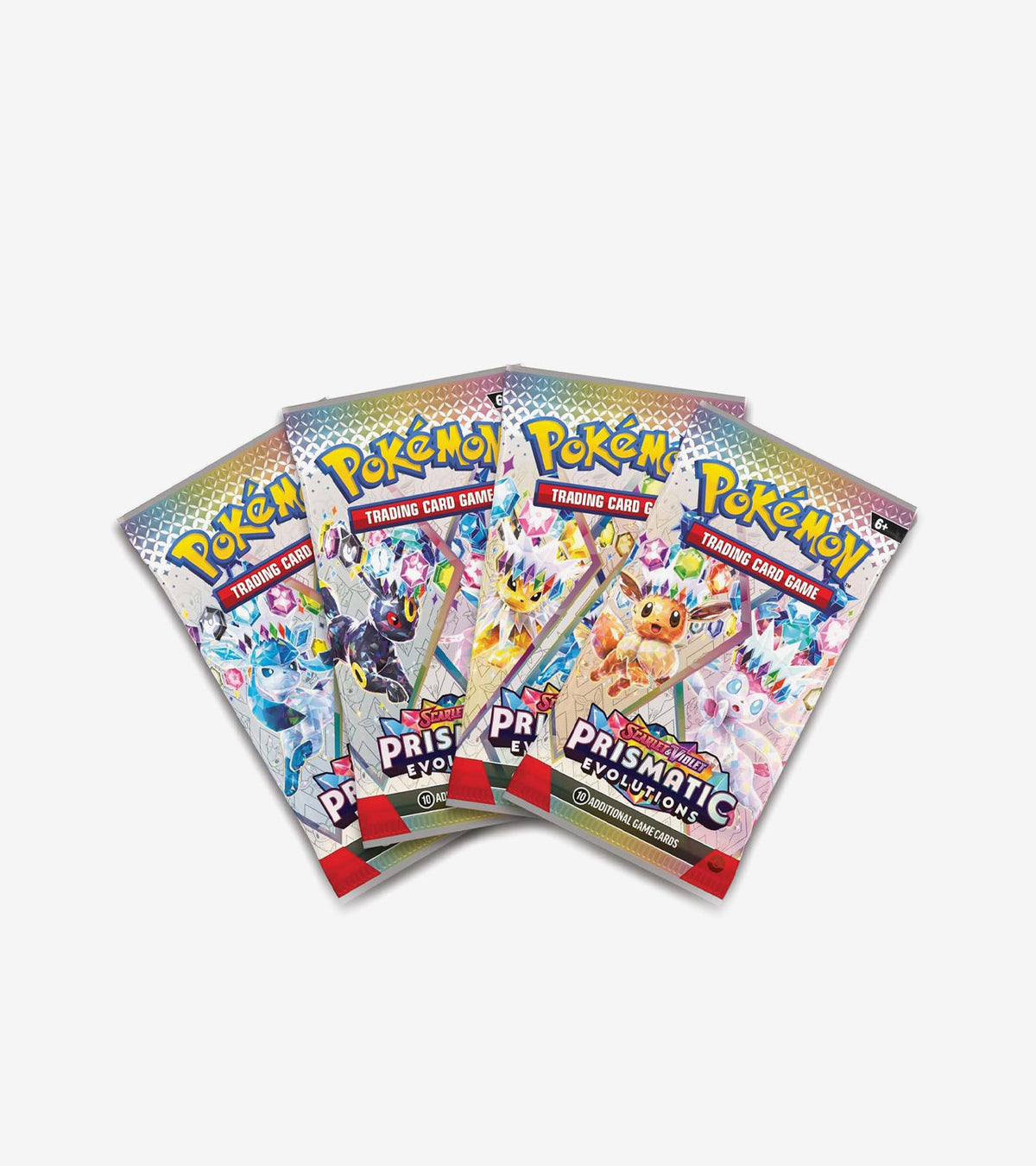 Lot de 4 Boosters – Pokémon Scarlet & Violet : Prismatic Evolutions