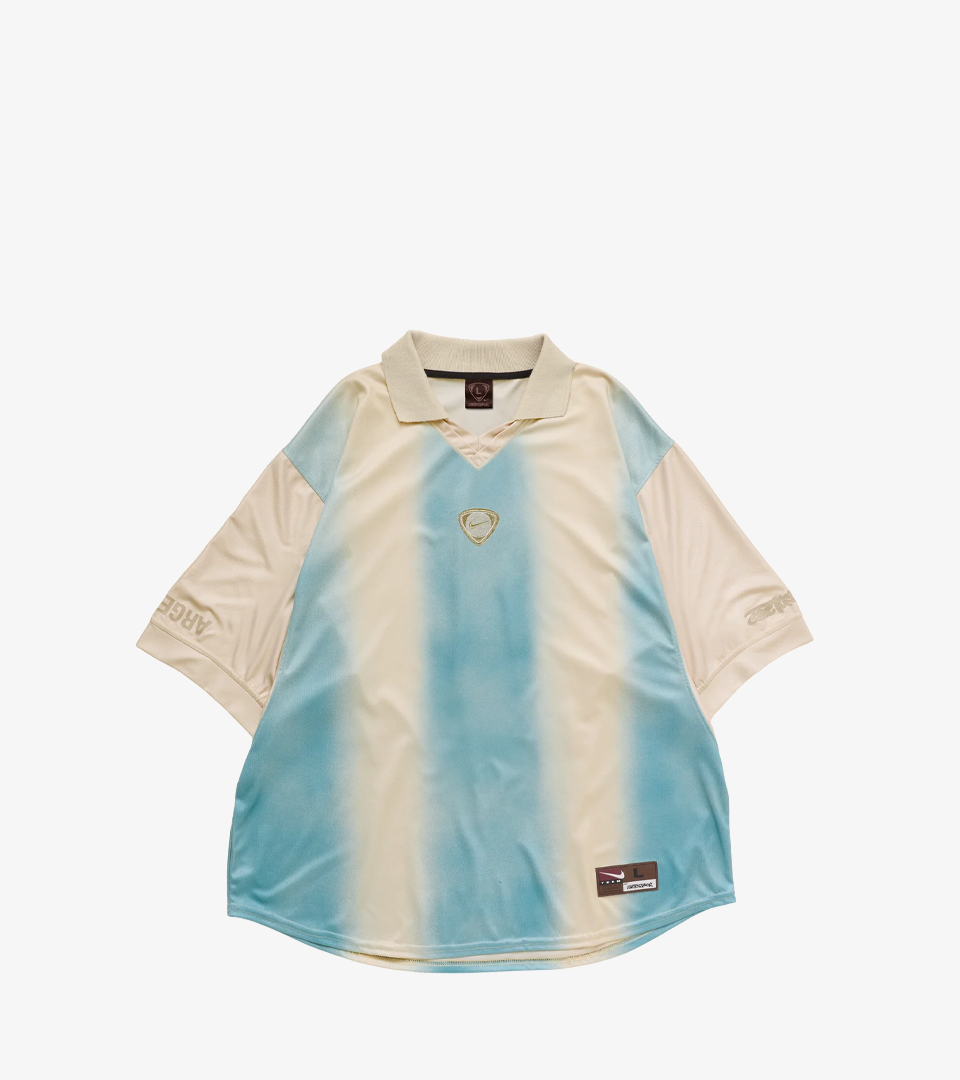 Maillot Rétro Travis Scott Cactus Jack x Nike Argentina Total 90 — Bleu Ciel / Blanc
