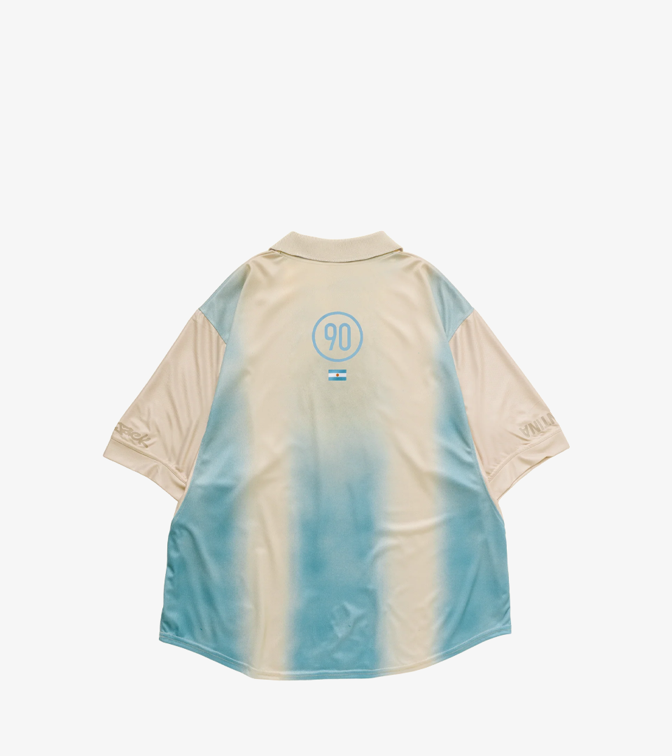 Maillot Rétro Travis Scott Cactus Jack x Nike Argentina Total 90 — Bleu Ciel / Blanc