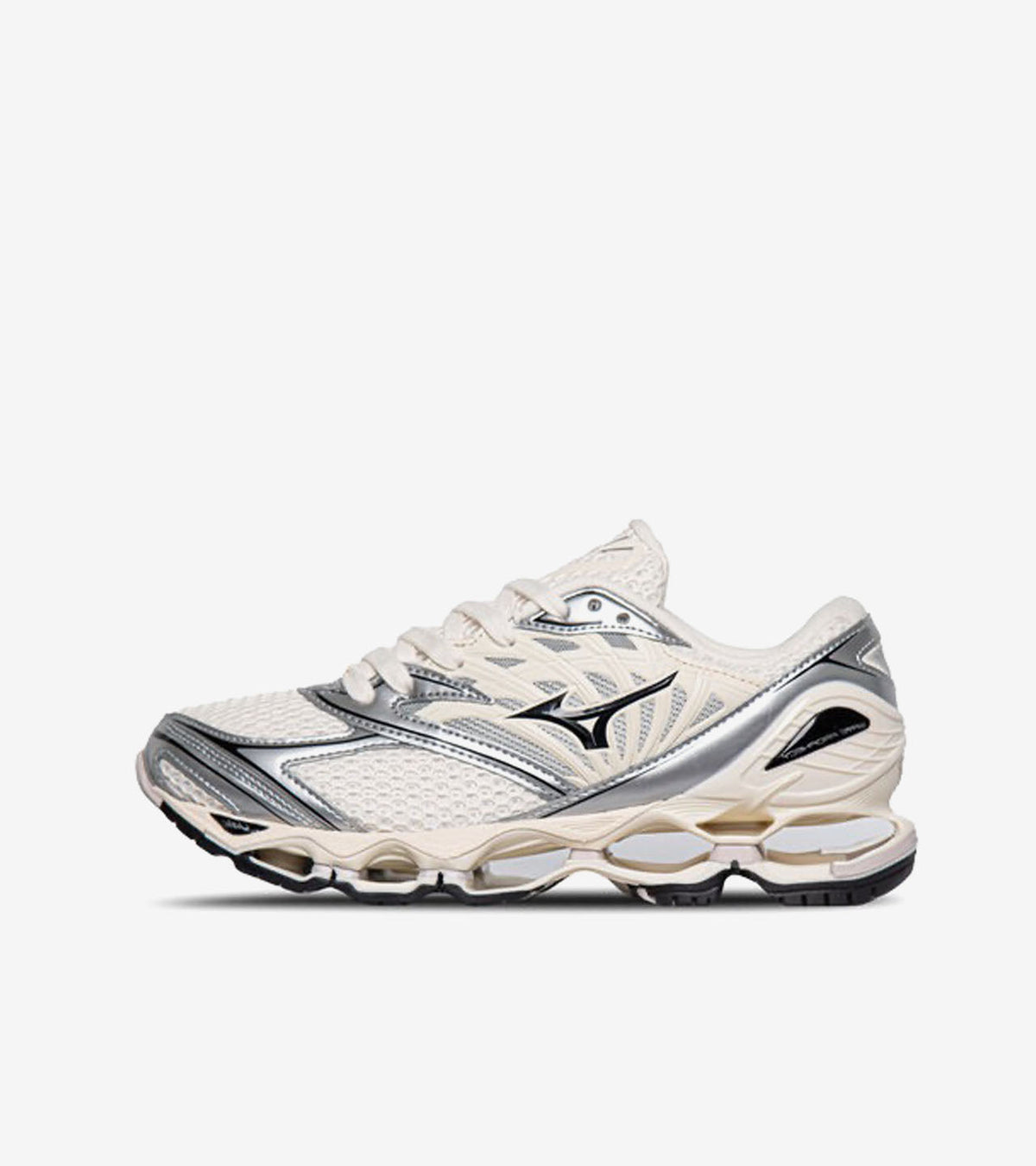 Mizuno Wave Prophecy LS — Pristine / Black / Silver