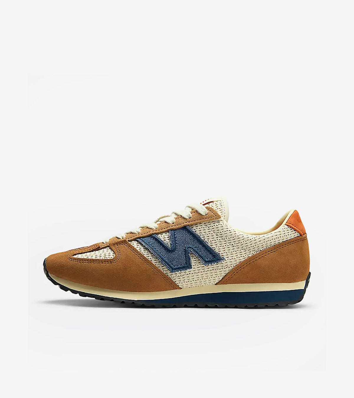 New Balance 471 × Sézane – Sneaker Rétro Ecru / Marron