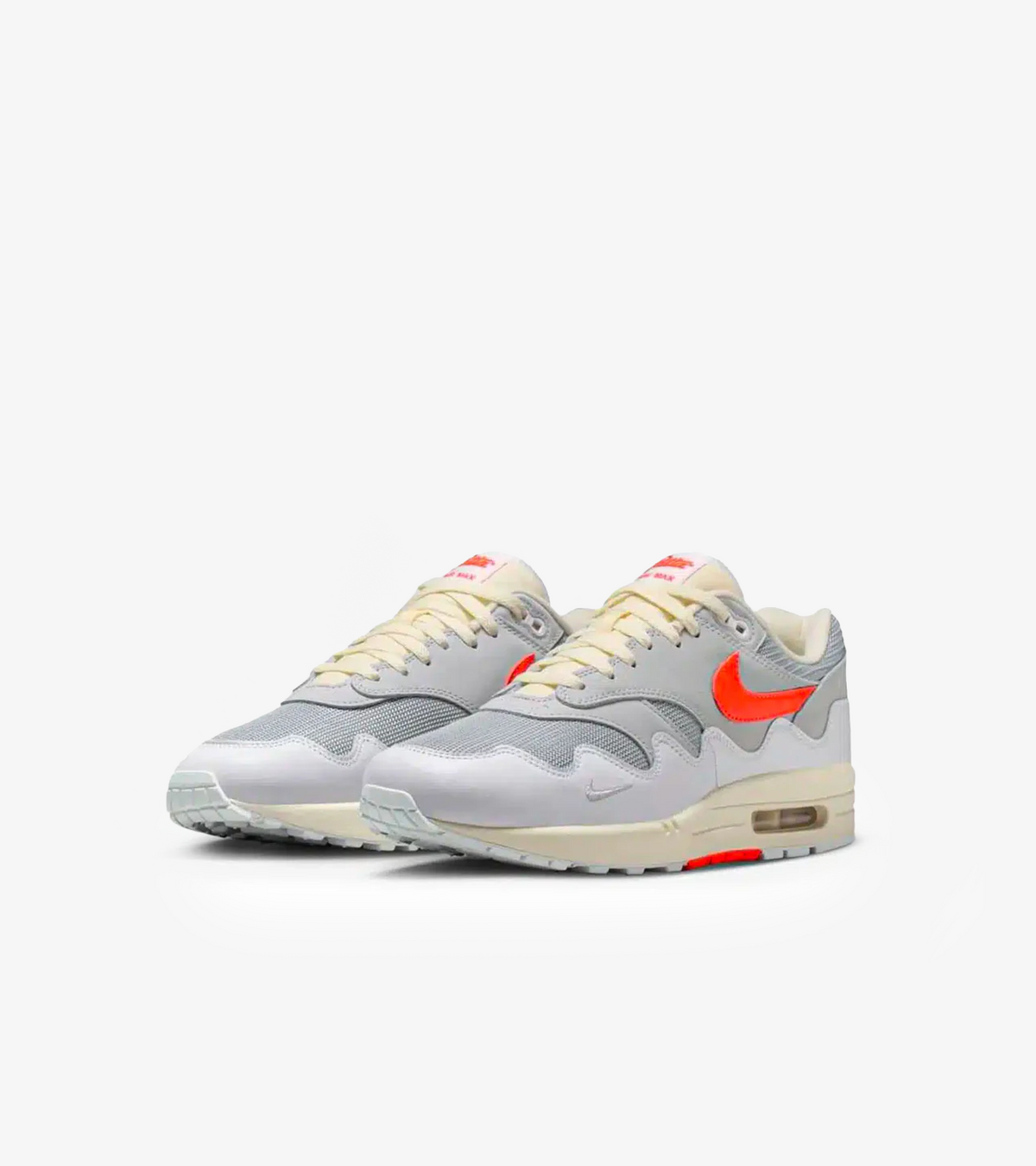 Nike Air Max 1 Patta Waves White Hyper Crimson (With Bracelet)