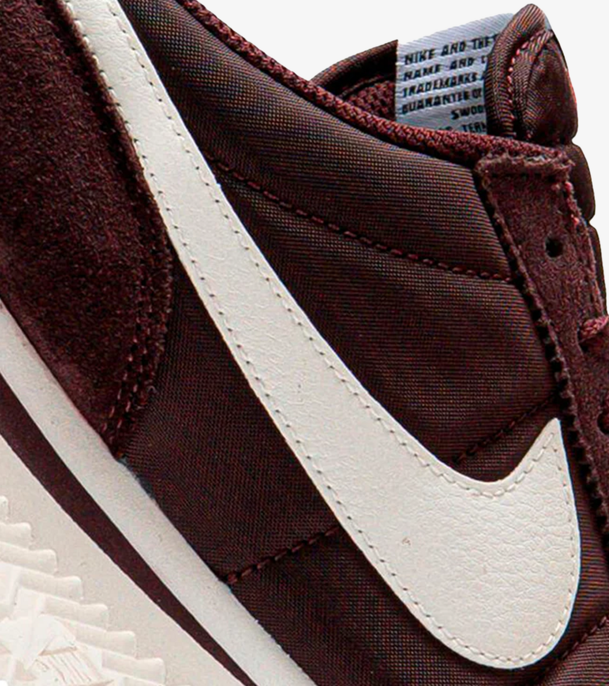 Nike Cortez Textile Burgundy Crush Sail – Femme (moins de 100 €)