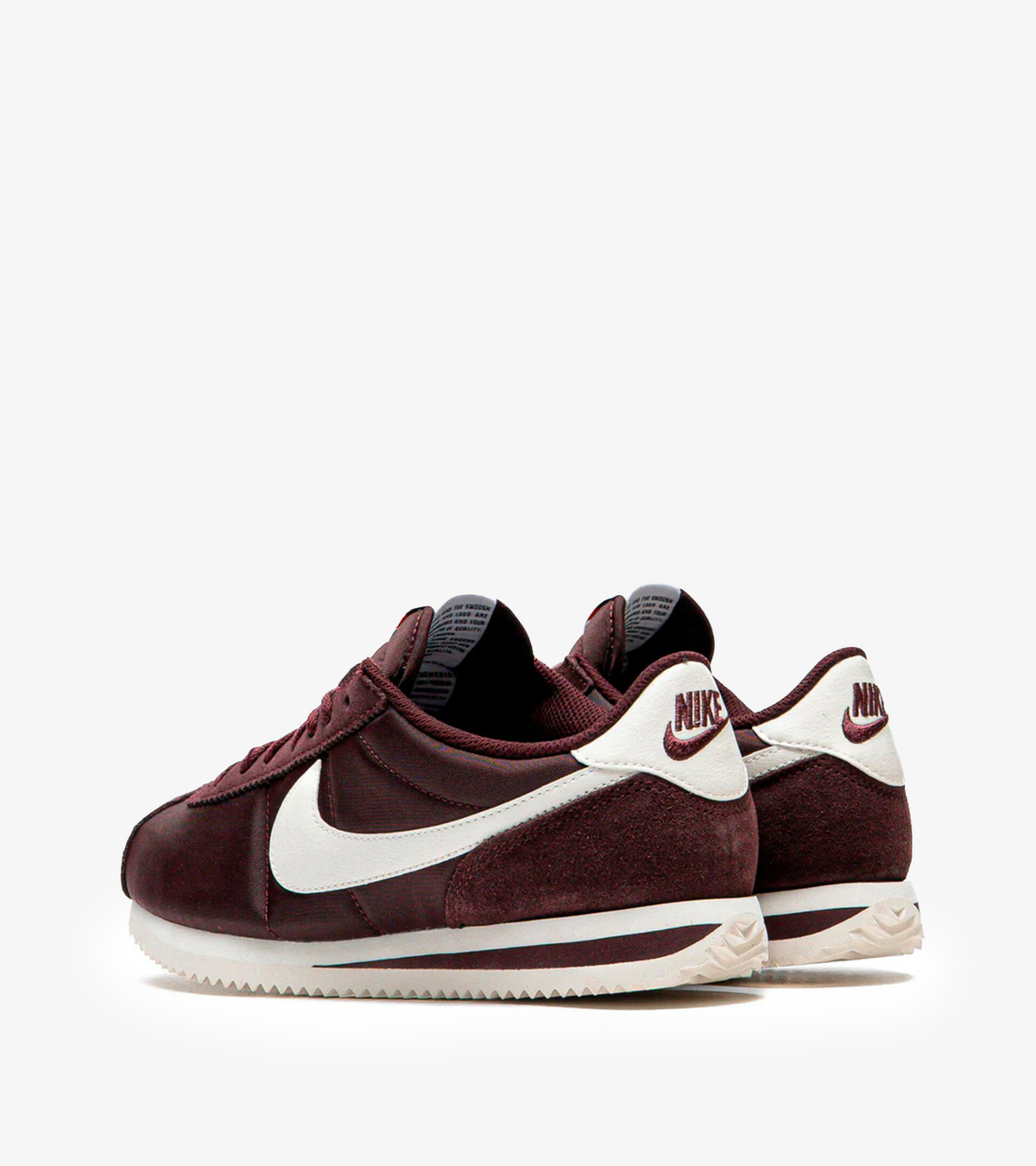 Nike Cortez Textile Burgundy Crush Sail – Femme (moins de 100 €)