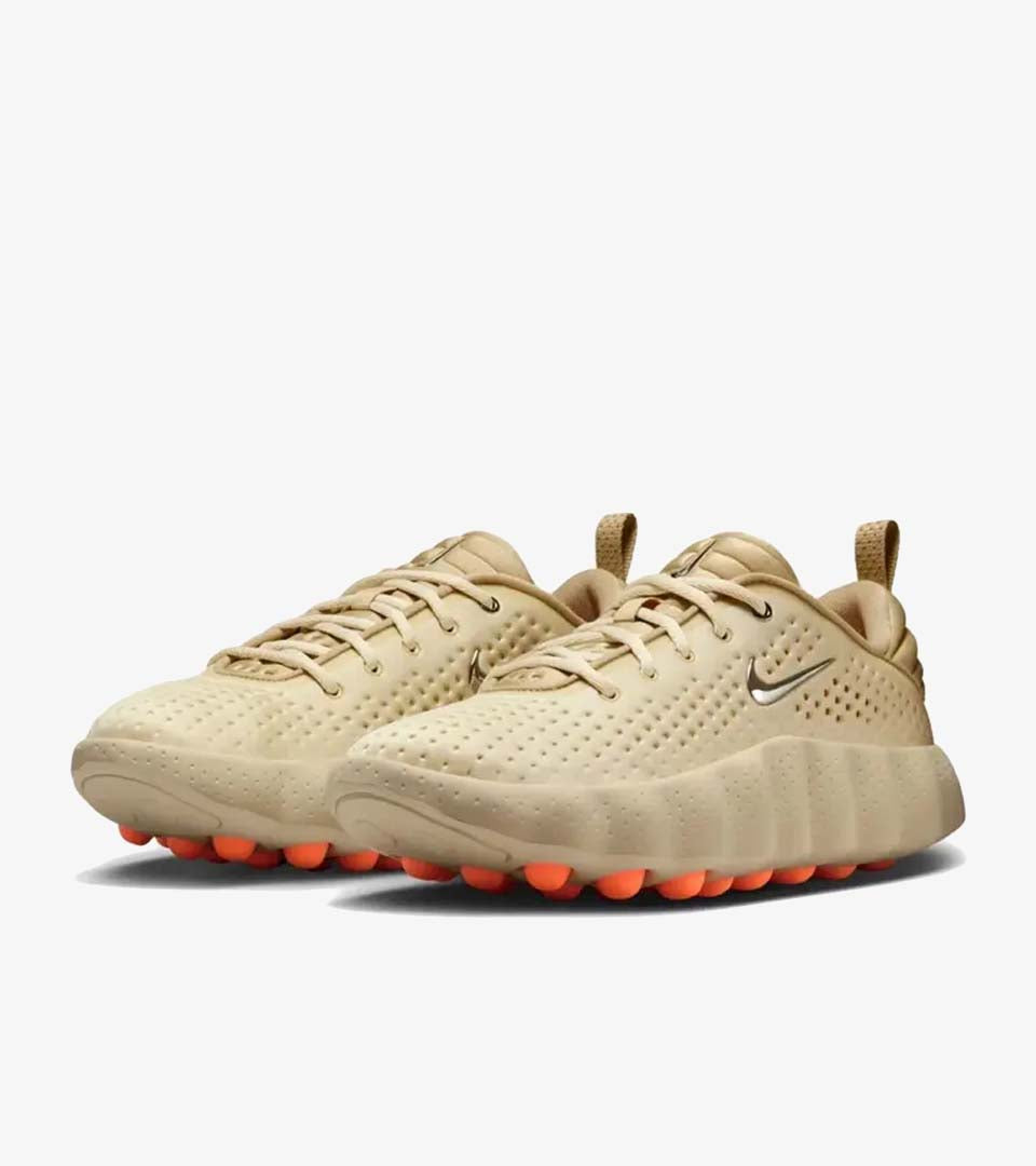 Nike Mind 002 — Light Khaki / Hyper Crimson