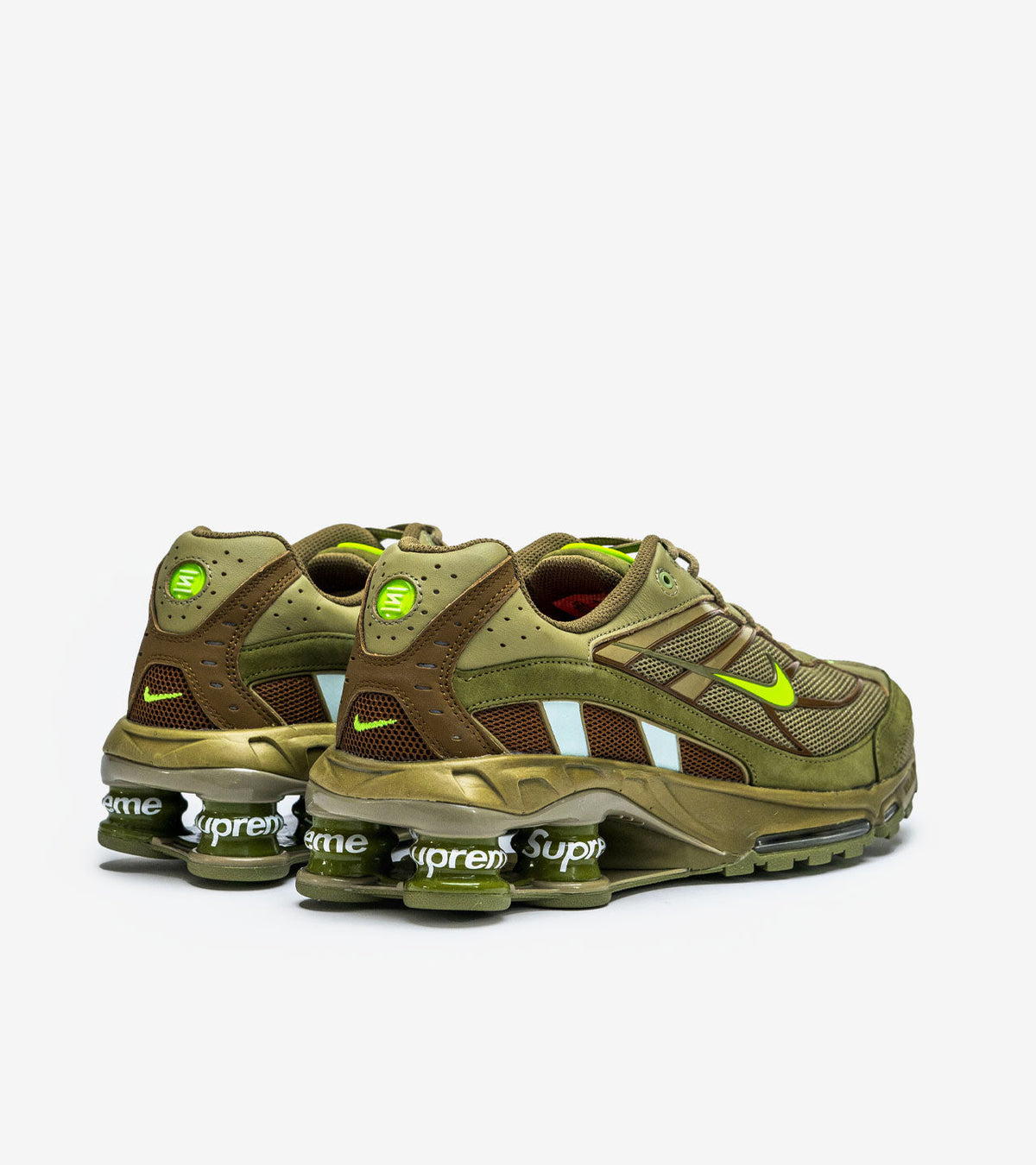 Nike Shox Ride 2 SP Supreme — Neutral Olive / Electric Green (DN1615-200)