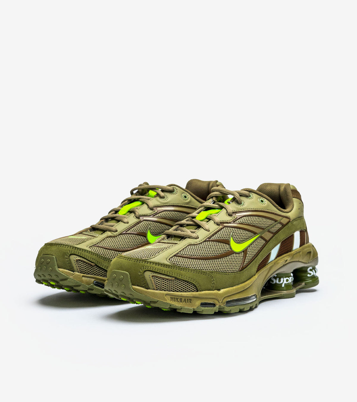 Nike Shox Ride 2 SP Supreme — Neutral Olive / Electric Green (DN1615-200)