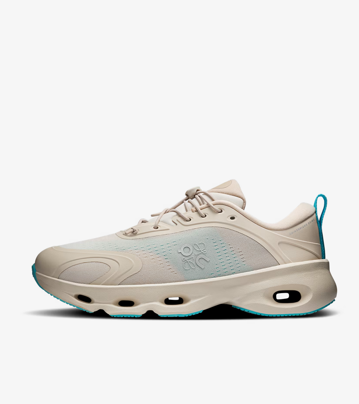 On Running Cloudsolo × LOEWE – Coloris Sand / Turquoise