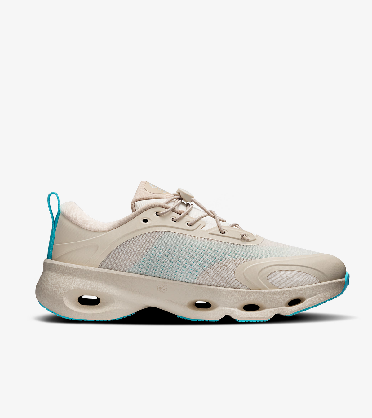 On Running Cloudsolo × LOEWE – Coloris Sand / Turquoise