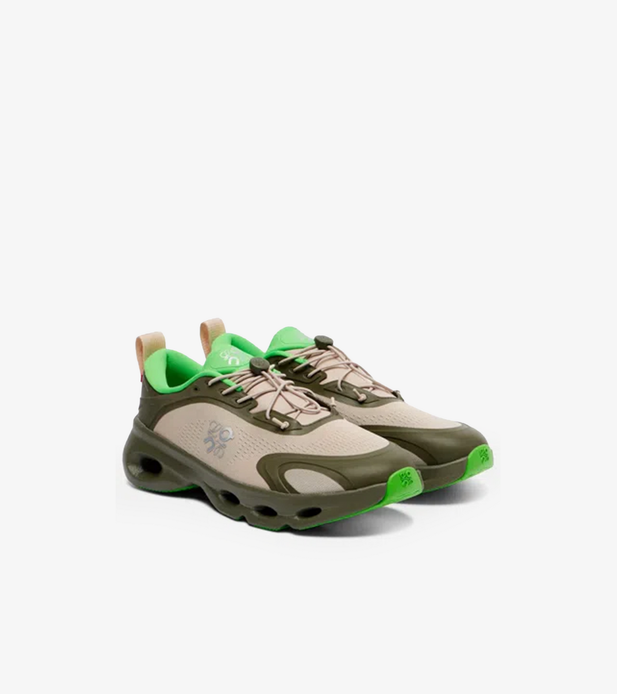 On Running Cloudsolo × LOEWE – Khaki Green / Sand