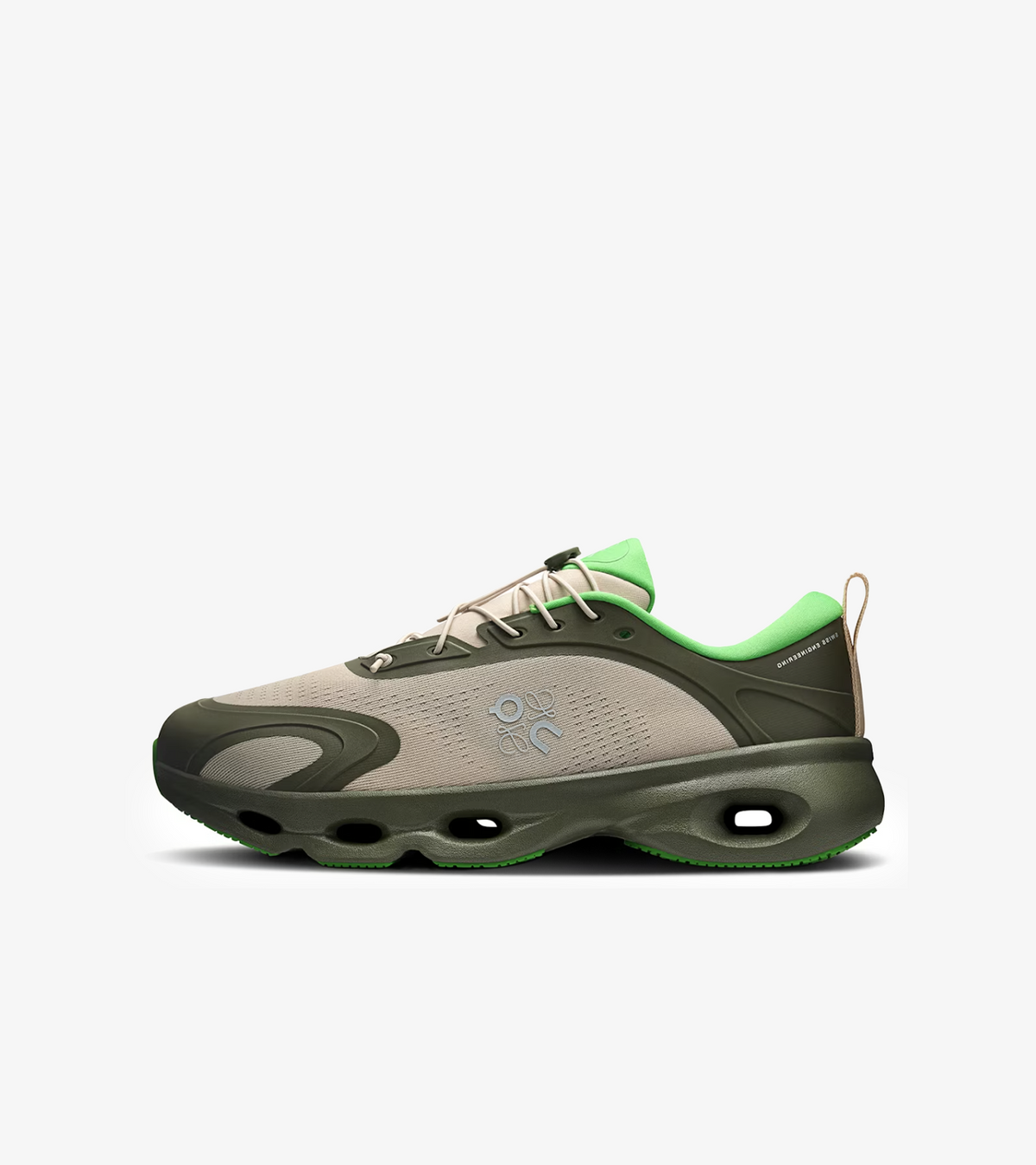 On Running Cloudsolo × LOEWE – Khaki Green / Sand