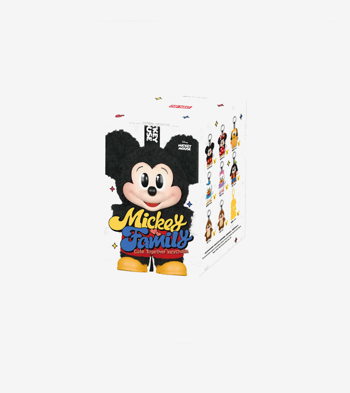Pop Mart Disney Mickey Family Together Series – Porte-clés en peluche Blind Box