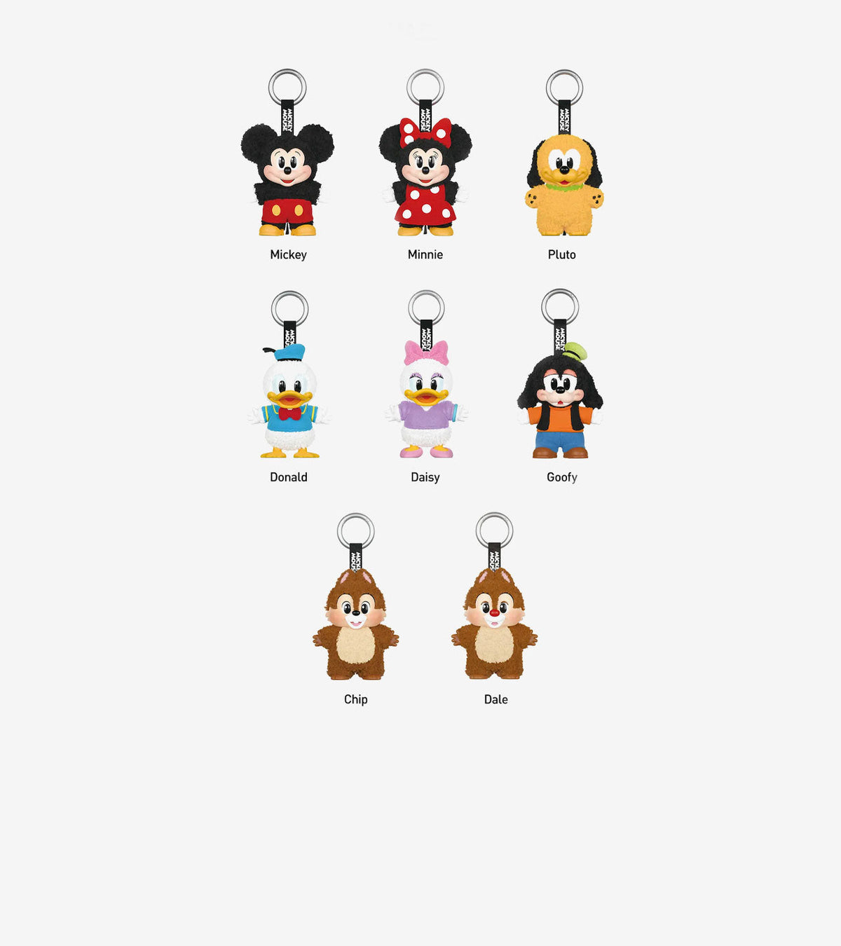 Pop Mart Disney Mickey Family Together Series – Porte-clés en peluche Blind Box