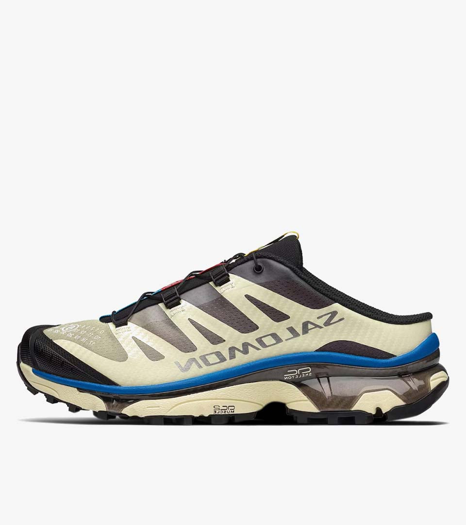 Salomon XT-4 Mule x MM6 Maison Margiela — Transparent Yellow / Shale / Lapis Blue