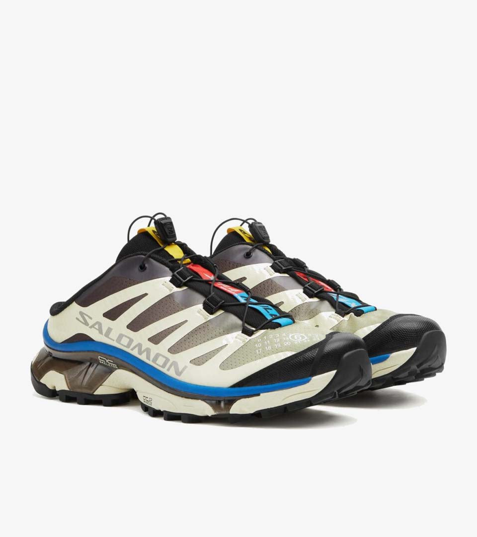 Salomon XT-4 Mule x MM6 Maison Margiela — Transparent Yellow / Shale / Lapis Blue