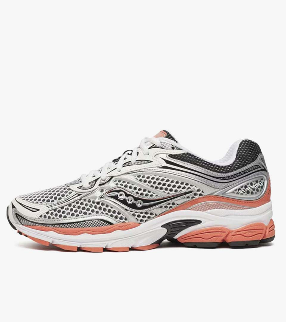 Saucony ProGrid Omni 9 – Silver / Orange / Black