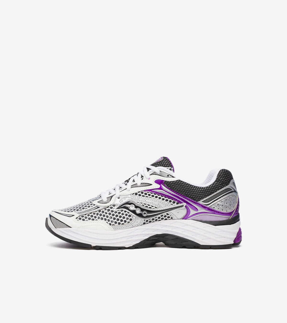Saucony ProGrid Omni 9 – White Black Silver Purple (autres marques)