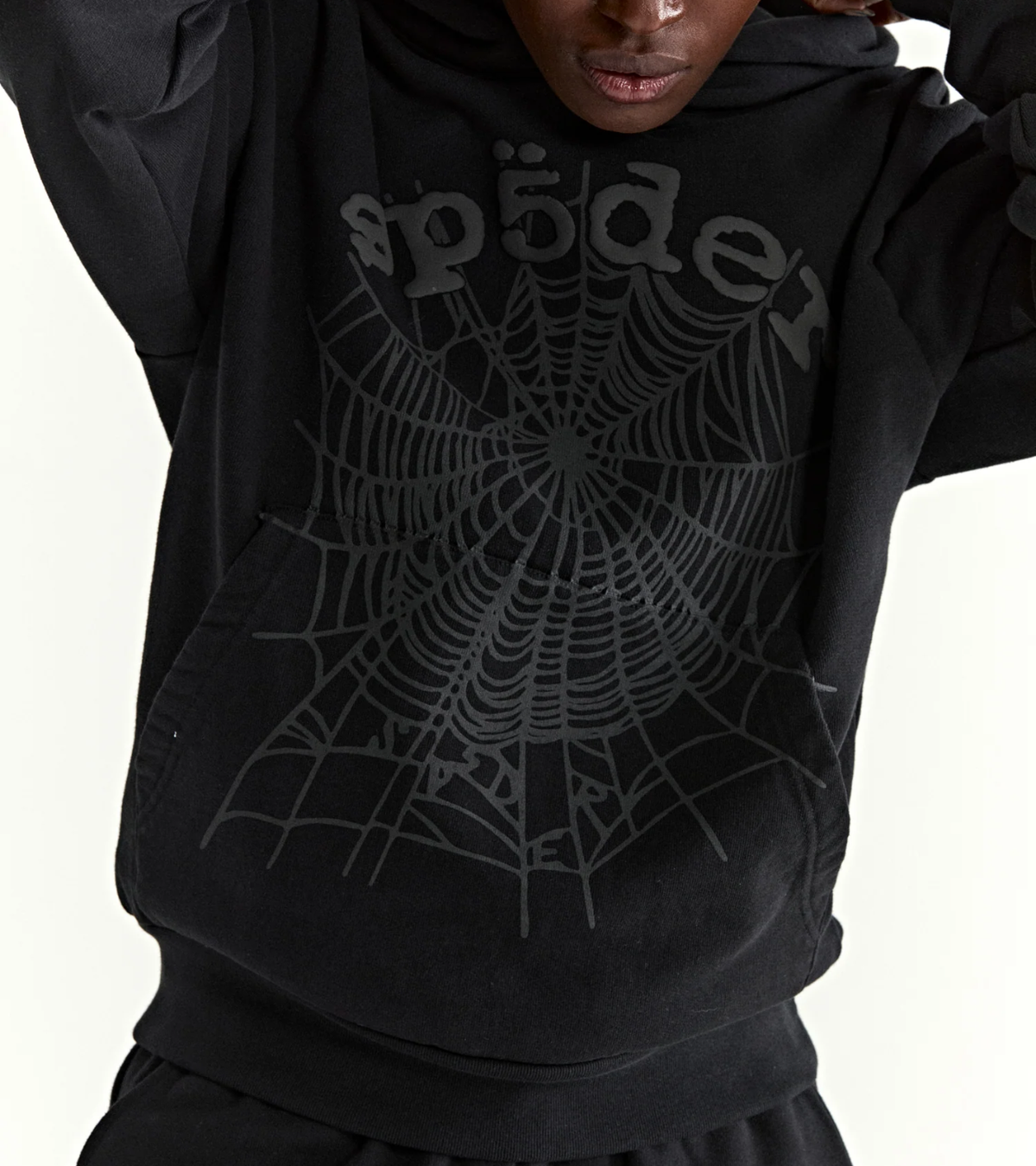 Sp5der Phantom Web Hoodie 'Black'