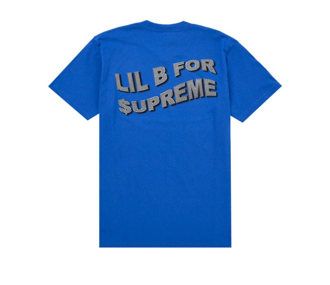 Supreme Based Tee « Lil B » Royal — FW25 — Moins de 200€