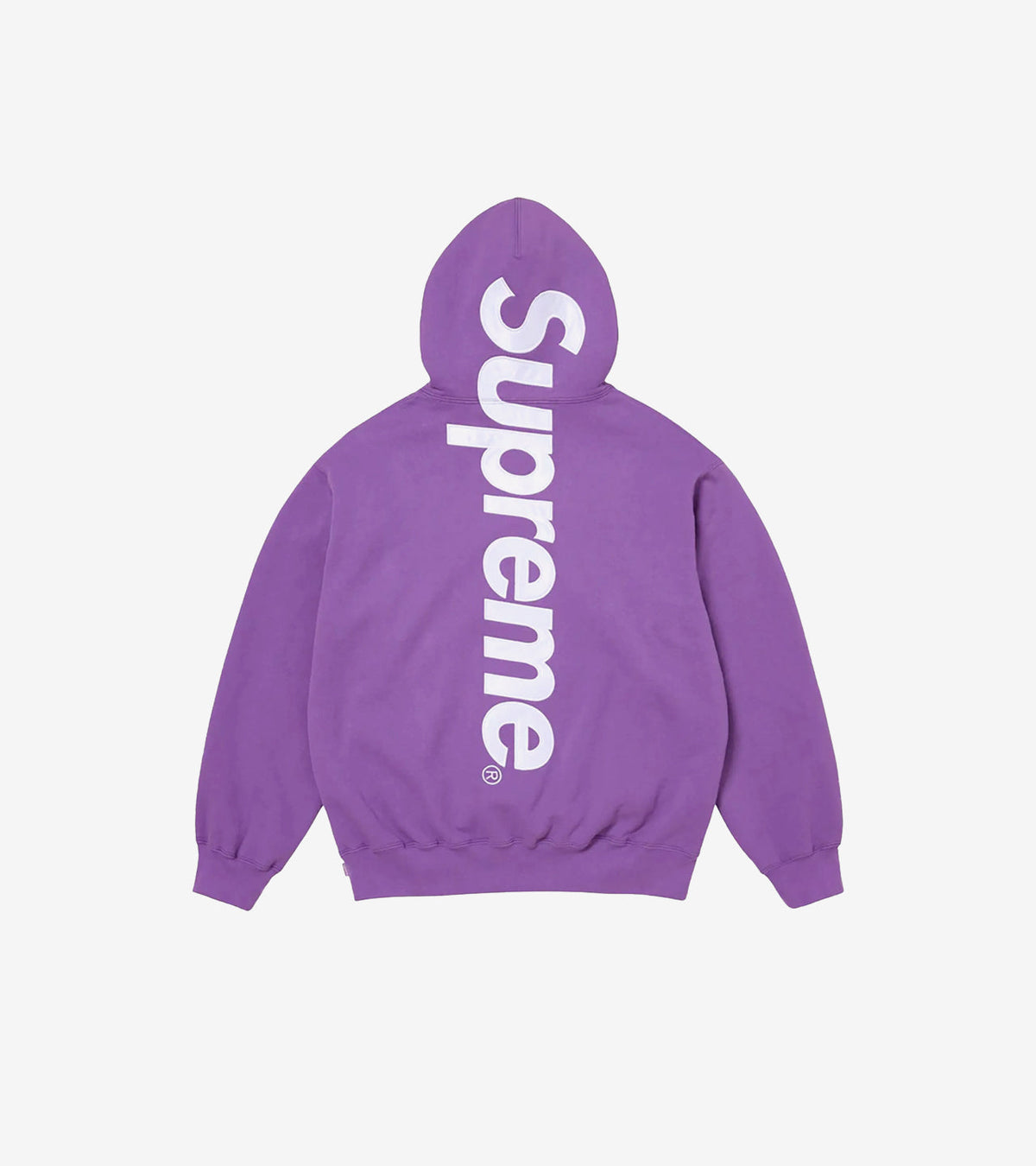 Supreme Satin Appliqué Hooded Sweatshirt (FW25) – Violet