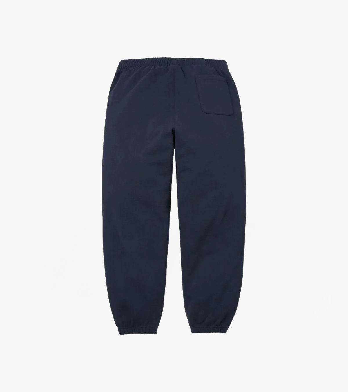 Supreme Satin Applique Sweatpant SS26 — Washed Navy