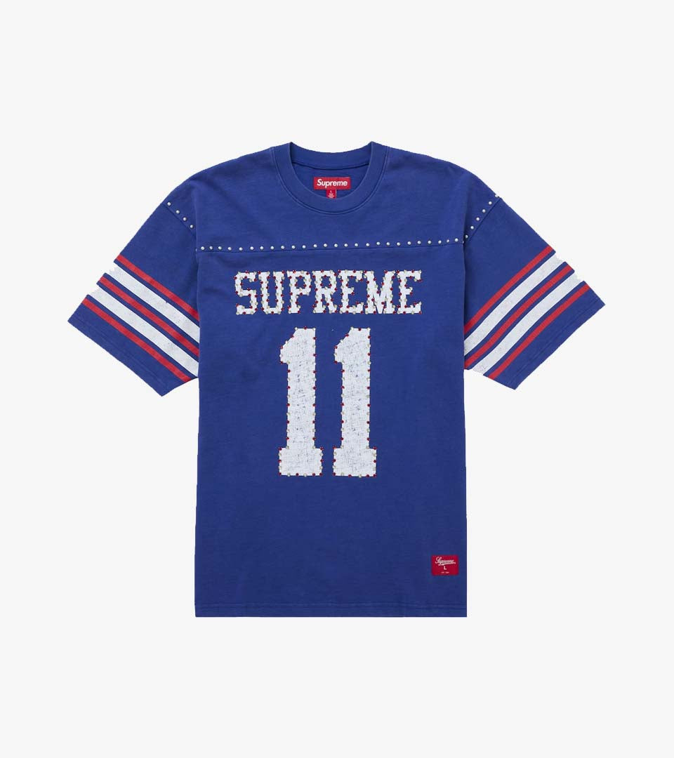Supreme Studded S/S Football Top – Coloris Royal