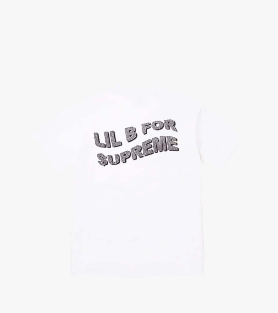 Supreme x Lil B – T-Shirt Graphique « Based » Blanc