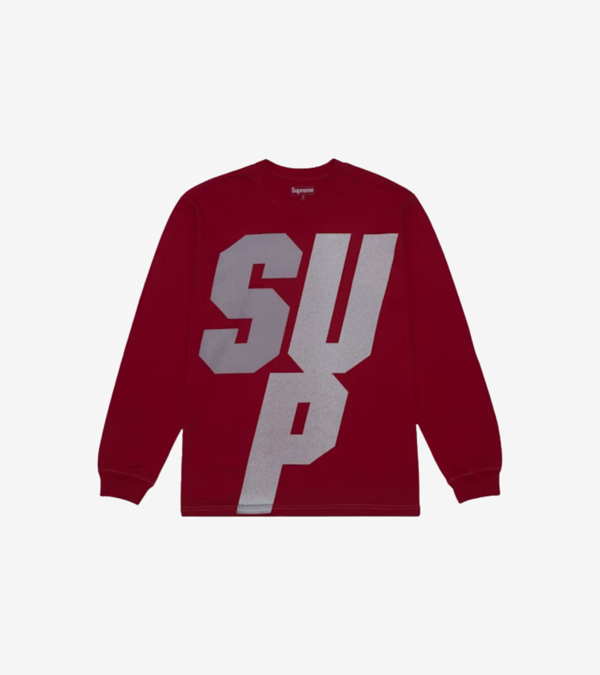 T-shirt Supreme Reflective L/S Top — Rouge