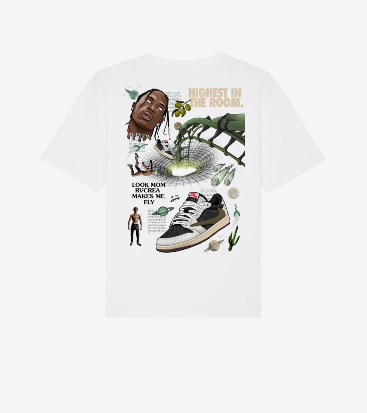 T-Shirt Travis Scott x Encore – Olive White