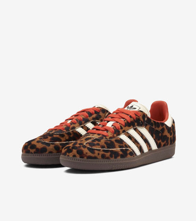 Adidas Samba OG Preloved Red Leopard (Women's) — JI2734