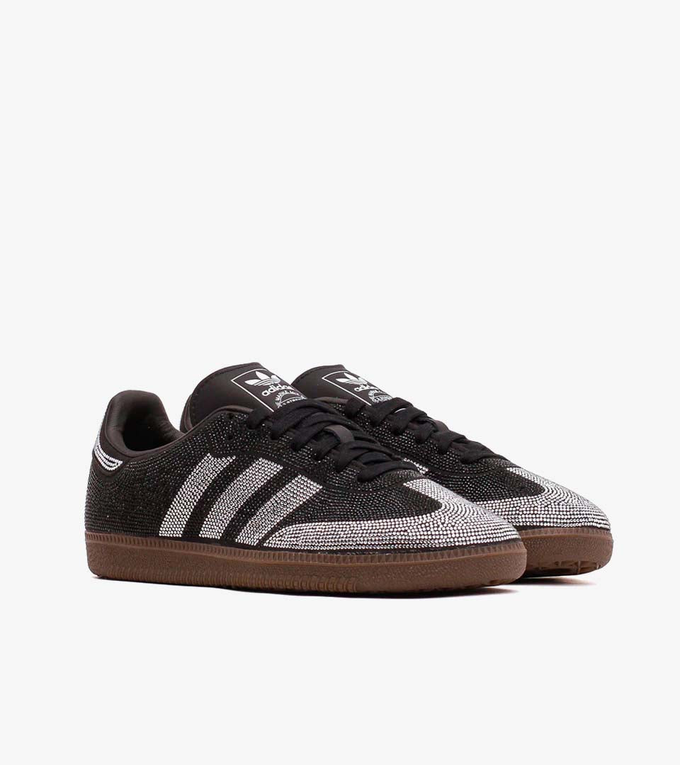 Adidas Samba OG Rhinestone Black Silver – Strass Argentés (Femme)