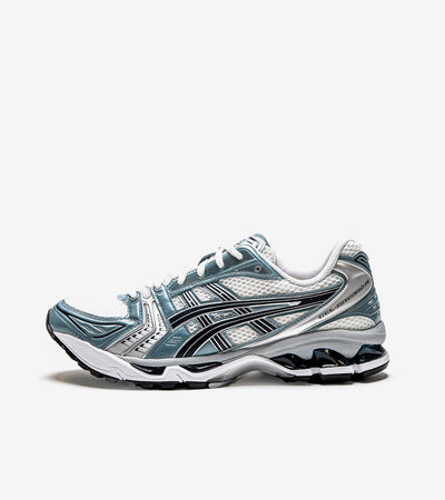 Asics Gel-Kayano 14 – White / Fjord Grey / Blue (Printemps 2025)
