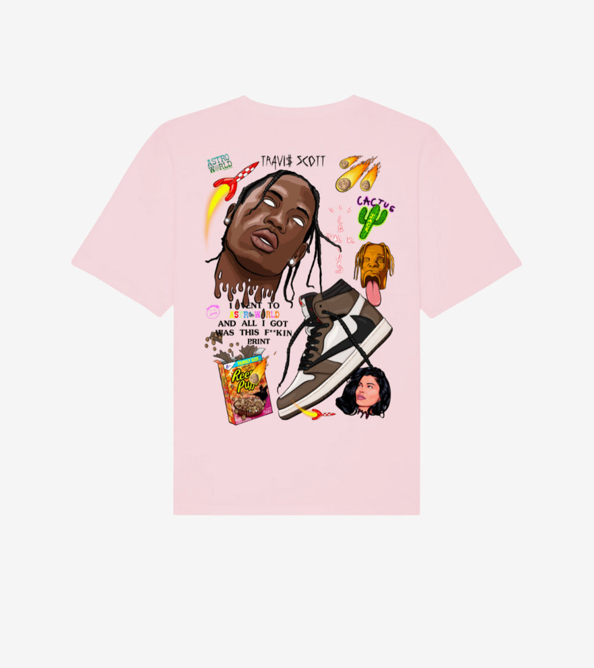 Encore Sneakers T-Shirt Dark Mocha / Light Pink